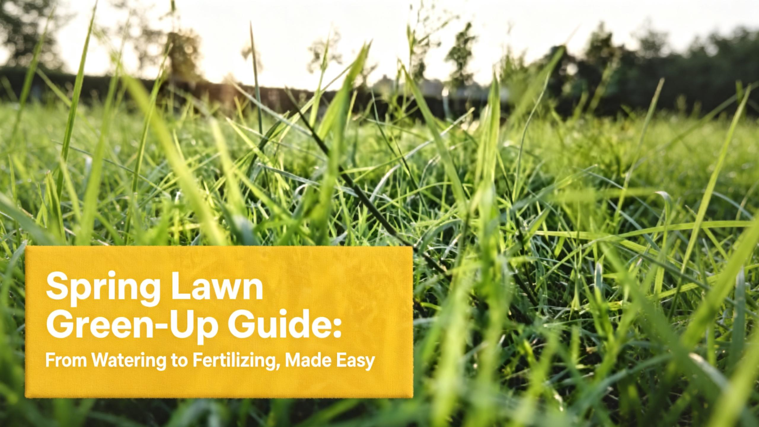 Spring Lawn Green-Up Guide: From Watering to Fertilizing, Made Easy ...