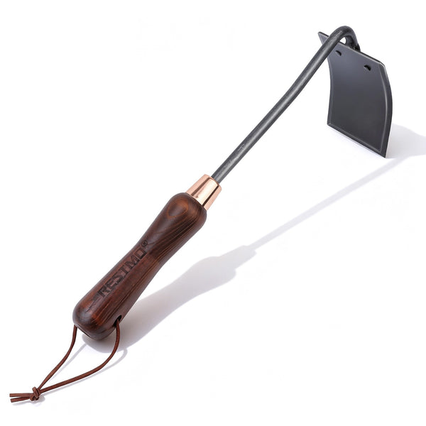RESTMO Heavy Duty Hoe Garden Tool, Suitable for use on Hard Soil, Thickened Garden Hoe for Weeding, Loosening Soil